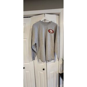 Men's NFL San Francisco 49ers Sweatshirt, Size Medium, Gray
